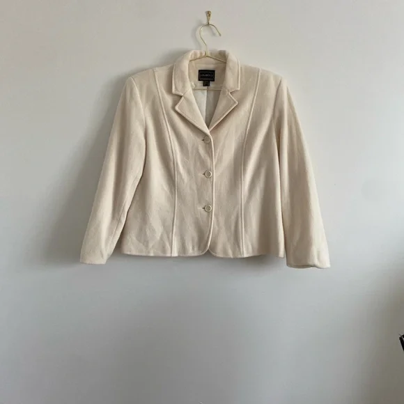 Louben Cashmere Blend Boxy Blazer - Picture 4 of 8